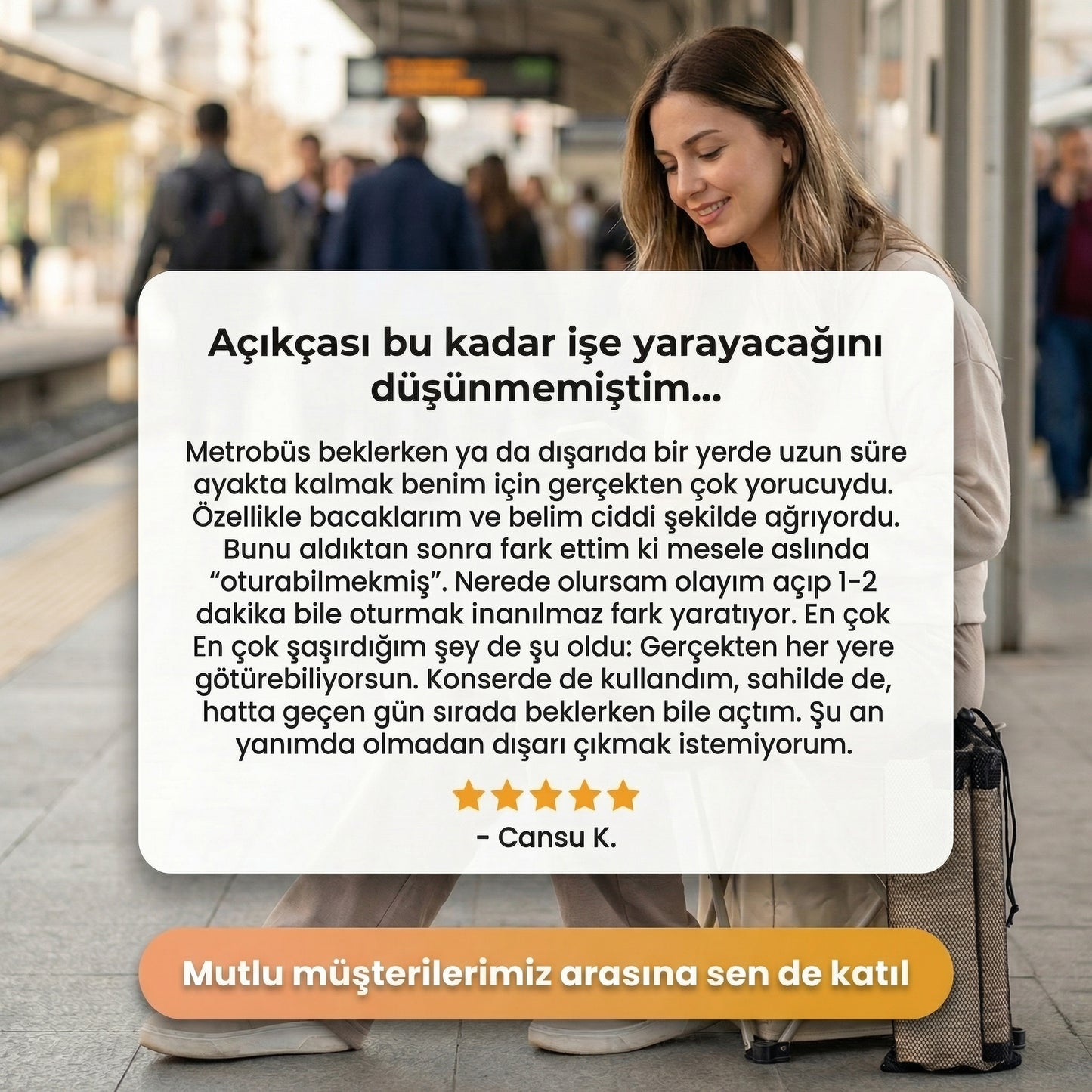 CepKoltuk™ Akıllı Taşınabilir Koltuk